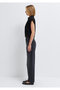Linen Blend Black Blouse 1211482-900 - 4