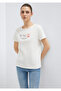 Kelebek Printed Ecru T-Shirt Semi Slim Fit / Semi Slim Fit 1613744-80194 - 2