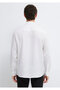 Black White Linen Shirt Regular Fit / Normal Cut 0211909-620 - 5