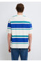 Block Striped Ecru T-Shirt Oversize / Wide Cut 0613331-70057 - 5