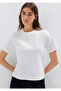 White Basic T-Shirt Semi Slim Fit 1613895-620