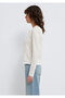 Buttoned Long Sleeve Ecru T-Shirt Regular Fit / Normal Cut 1614175-91336 - 4