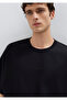 Mvjns Printed Black Interlock T-Shirt Boxy Fit 0613306-900