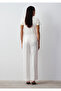 White Linen Trousers 1011186-70057 - 6