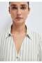 Green Striped Blouse 122400-91387 - 6