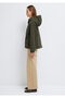 Hooded Khaki Jacket Oversized / Wide Fit 1110812-80714 - 5
