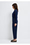 Navy Blue Pleated Trousers 1011147-82318 - 4