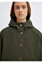 Hooded Khaki Jacket Oversized / Wide Fit 1110812-80714 - 7