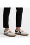 Menja White Skin Velcro Ballerina Shoes - 8