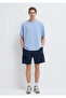 Mvjns Printed Navy Blue Interlock Shorts 0010586-82318 - 2