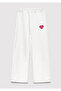 Heart Patch Logo Ecru Sweatpants 7010044-70057 - 3