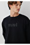 Logo Printed Crew Neck Black Sweatshirt 0S10551-900 - 2