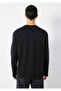 Long Sleeve Black Basic T-Shirt Loose Fit / Relaxed Fit 0613170-900 - 5