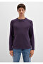 Crew Neck Purple Sweater Regular Fit / Regular Cut 0710307-70688 - 5