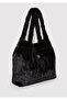 Black Plush Shoulder Bag 197617-900 - 4