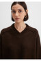 Wool Blend Brown Sweater Boxy Fit 1710626-88615 - 6