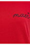 Logo Printed Red T-Shirt Semi Slim Fit 1612962-82054 - 8