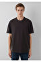 Crew Neck Brown Basic T-Shirt Loose Fit / Loose Relaxed Fit 0611596-70219 - 3