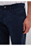 Lisbon Dark Navy Blue Denim Gabardine Trousers 0010039-90682 - 6