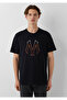 Logo Printed Black T-Shirt Regular Fit / Regular Fit 0610635 -900 - 3