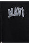 Logo Printed Zippered Black Sweatshirt0611715-900 - 7