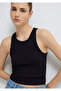 Halter Neck Black Basic Tank Top Slim Fit / Slim Fit 1612462 -900 - 2