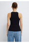 Halter Neck Black Basic Tank Top Slim Fit / Slim Fit 1612462 -900 - 5