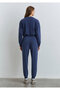 Navy Blue Women's Tracksuit - M1600453-70491 Elastic - 4