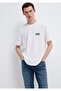 Logo Printed White T-Shirt Regular Fit / Normal Cut 0611714-620
