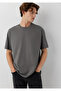 Gray Basic T-Shirt Loose Fit / Loose Comfortable Fit 066249 -86569