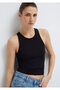 Halter Neck Black Basic Tank Top Slim Fit / Slim Fit 1612462 -900