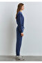 Navy Blue Women's Tracksuit - M1600453-70491 Elastic - 5