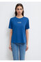 Logo Printed Navy Blue T-Shirt Regular Fit / Regular Fit 1611594 -82625 - 3