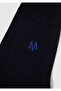 Logo Printed Navy Blue Socks 090250-26828 - 2