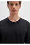 Long Sleeve Black Basic T-Shirt Fitted 062477-27062 - 5