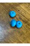1 cm 3 Pieces Turquoise Perforated Jewelry Beads - 2