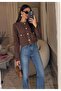 Brown Suede Pocket Jacket |   F1800
