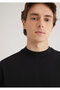 Black Basic T-Shirt Loose Fit / Loose Comfortable Cut 0611193-900 - 5