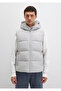 Hooded Light Gray Puffer Vest Regular Fit / Normal Cut 0110089-70075 - 5