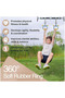 Gymnastic Rings, Kids Pull Up Ring Support 400KG, Portable Adjustable Exercise Gymnastic Hanging Rin - 3