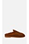 Esso Women's Fur-Lined Lofer Slippers Winter Genuine Leather Taba Suede
