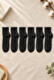 Women's Soft Textured Patterned Black Bamboo Towel Booties Socks – 6-Piece Premium - 4