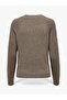O Neck Brown Women's Sweater15204279 - 2