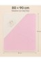 100% Cotton & Seasonal Baby Girl Blanket - Pink & Teddy Bear Embroidered Baby Blanket 80X90 cm - 5