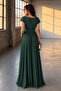 Emerald Pleated Maxi Belted Dress 582931 - 4