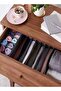 4 PCS Drawer Organizer Set,Foldable Wardrobe Clothes Storage Boxes,Closet Drawer Dividers for Underwear,Socks,and Bras,Grey - 5