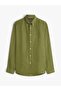 Pigment Dyed Li Solid Rf Shirt Men's Green Shirt - Mw0Mw41530