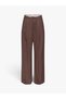 Onlbali Mw Pleat Wide Pant Pnt Women's Brown Trousers - 15370308