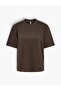Onlsuperior Ss Oneck Loosetop Jrs Noos Women's Brown T-Shirt - 15377604