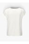 Onlrilla S/S V-Neck Top Jrs Women's White T-Shirt - 15315776 - 2